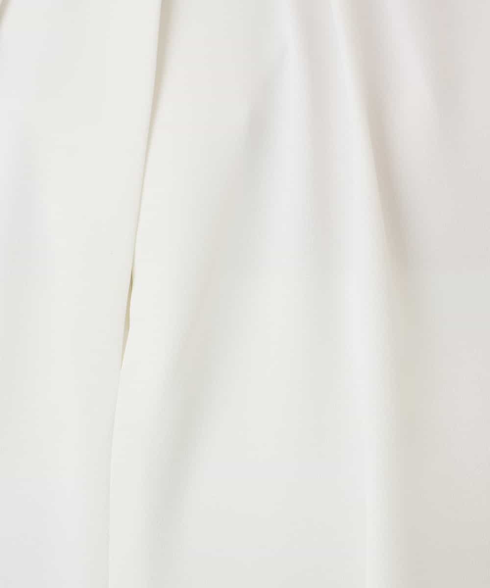 FIBHD18060 OFUON le MK(オフオン　ル　エムケー) フロントタックジョーゼットブラウス/接触冷感/UVカット/洗濯機で洗える/WEB限定サイズあり グレイッシュブルー