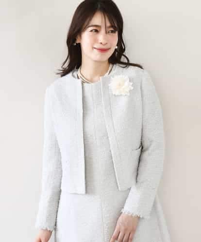 FIDFD04130  [セットアップ対応]ツイードノーカラージャケット/WEB限定