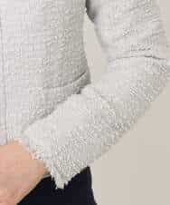 FIDFD04130 OFUON le MK(オフオン　ル　エムケー) [セットアップ対応]ツイードノーカラージャケット/WEB限定 ライトグレー