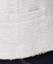 FIDFD04130 OFUON le MK(オフオン　ル　エムケー) [セットアップ対応]ツイードノーカラージャケット/WEB限定 ライトグレー