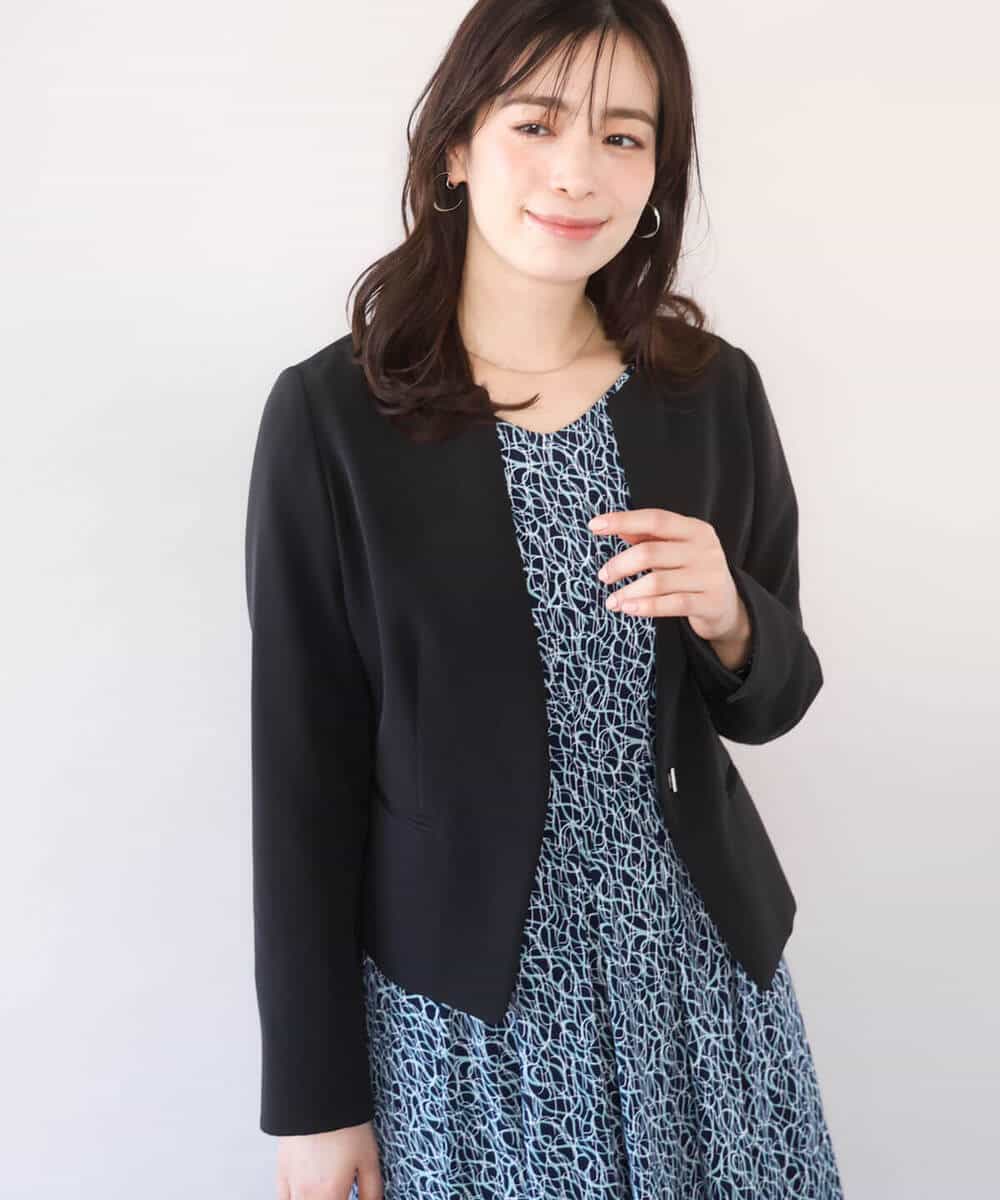 FIDFD10130 OFUON le MK(オフオン　ル　エムケー) [セットアップ対応]ライトラブルクロス カラーレスジャケット/洗える/WEB限定サイズあり ベージュ