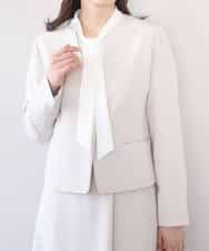 FIDFD10130 OFUON le MK(オフオン　ル　エムケー) [セットアップ対応]ライトラブルクロス カラーレスジャケット/洗える/WEB限定サイズあり ベージュ