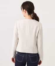 FIDFD10130 OFUON le MK(オフオン　ル　エムケー) [セットアップ対応]ライトラブルクロス カラーレスジャケット/洗える/WEB限定サイズあり ベージュ