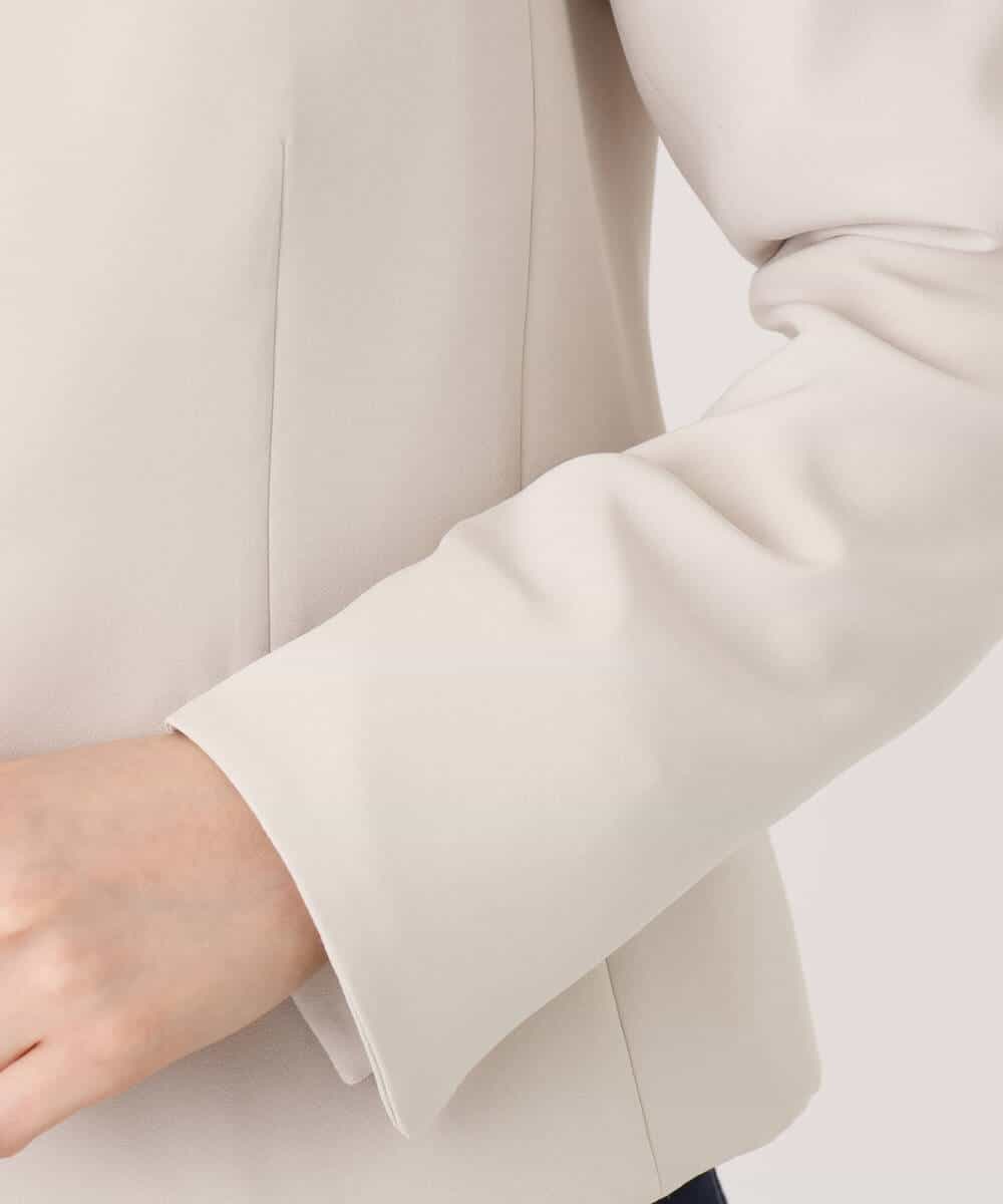 FIDFD10130 OFUON le MK(オフオン　ル　エムケー) [セットアップ対応]ライトラブルクロス カラーレスジャケット/洗える/WEB限定サイズあり ベージュ