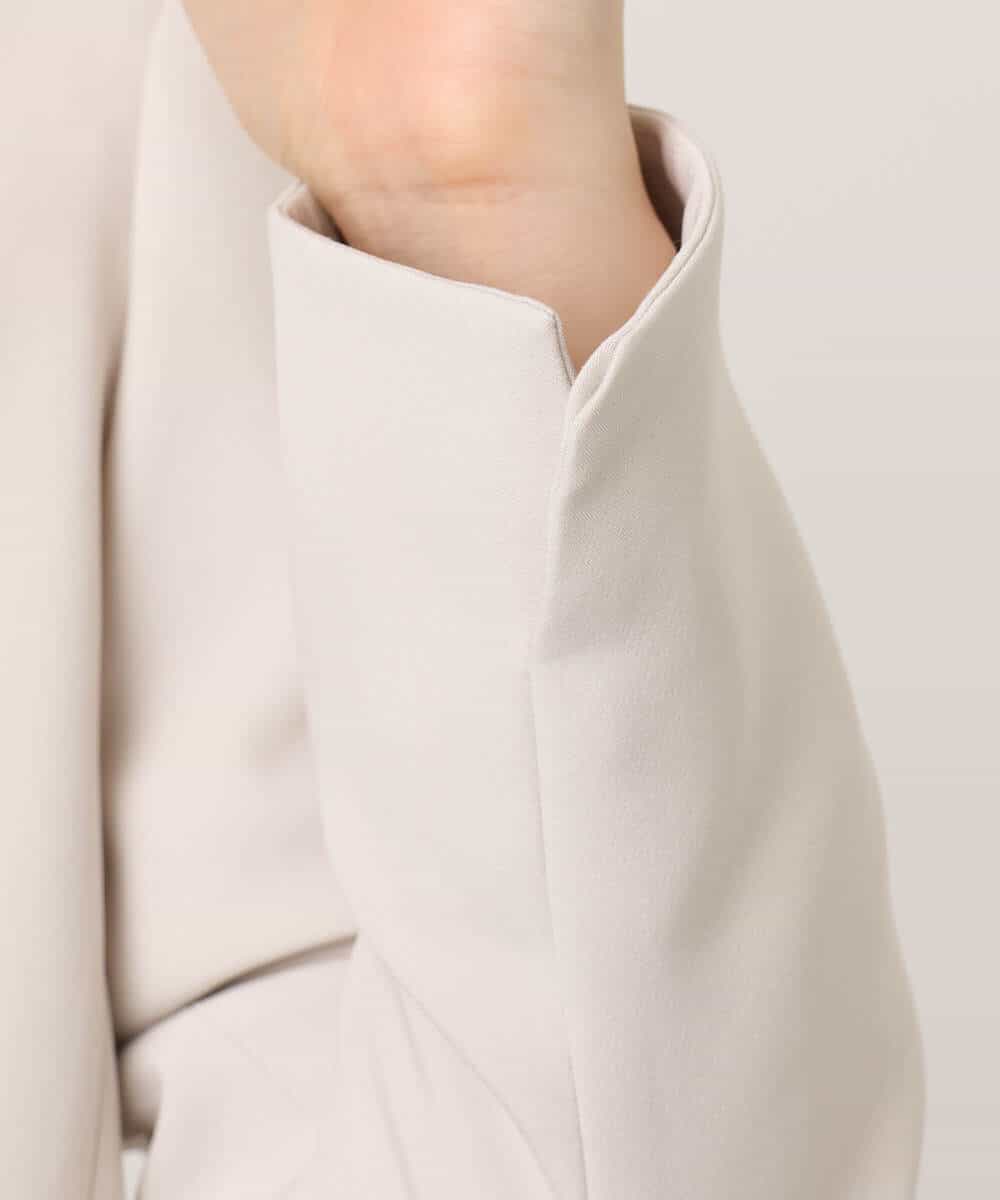 FIDFD10130 OFUON le MK(オフオン　ル　エムケー) [セットアップ対応]ライトラブルクロス カラーレスジャケット/洗える/WEB限定サイズあり ベージュ