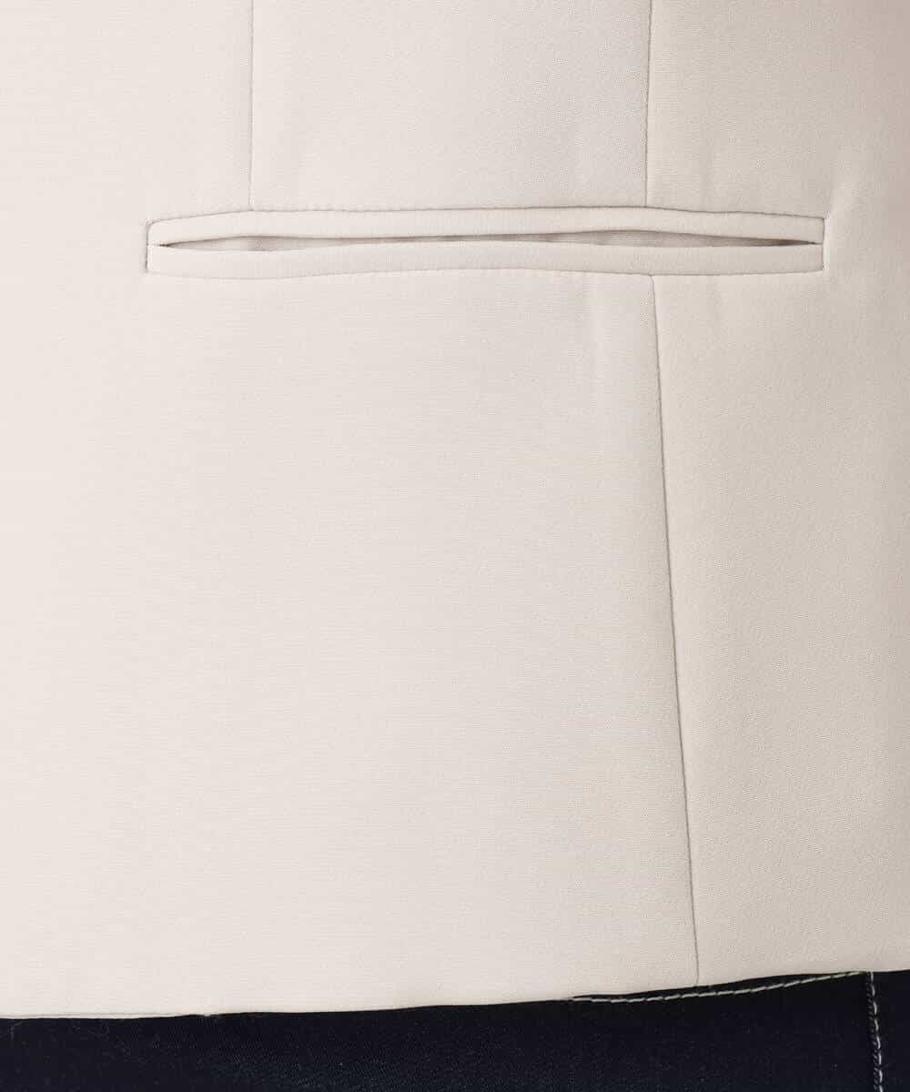 FIDFD10130 OFUON le MK(オフオン　ル　エムケー) [セットアップ対応]ライトラブルクロス カラーレスジャケット/洗える/WEB限定サイズあり ベージュ