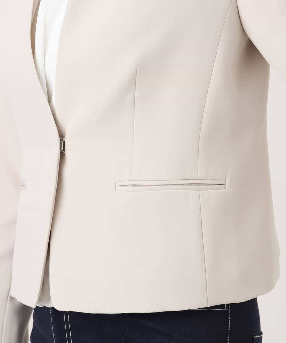 FIDFD10130 OFUON le MK(オフオン　ル　エムケー) [セットアップ対応]ライトラブルクロス カラーレスジャケット/洗える/WEB限定サイズあり ベージュ