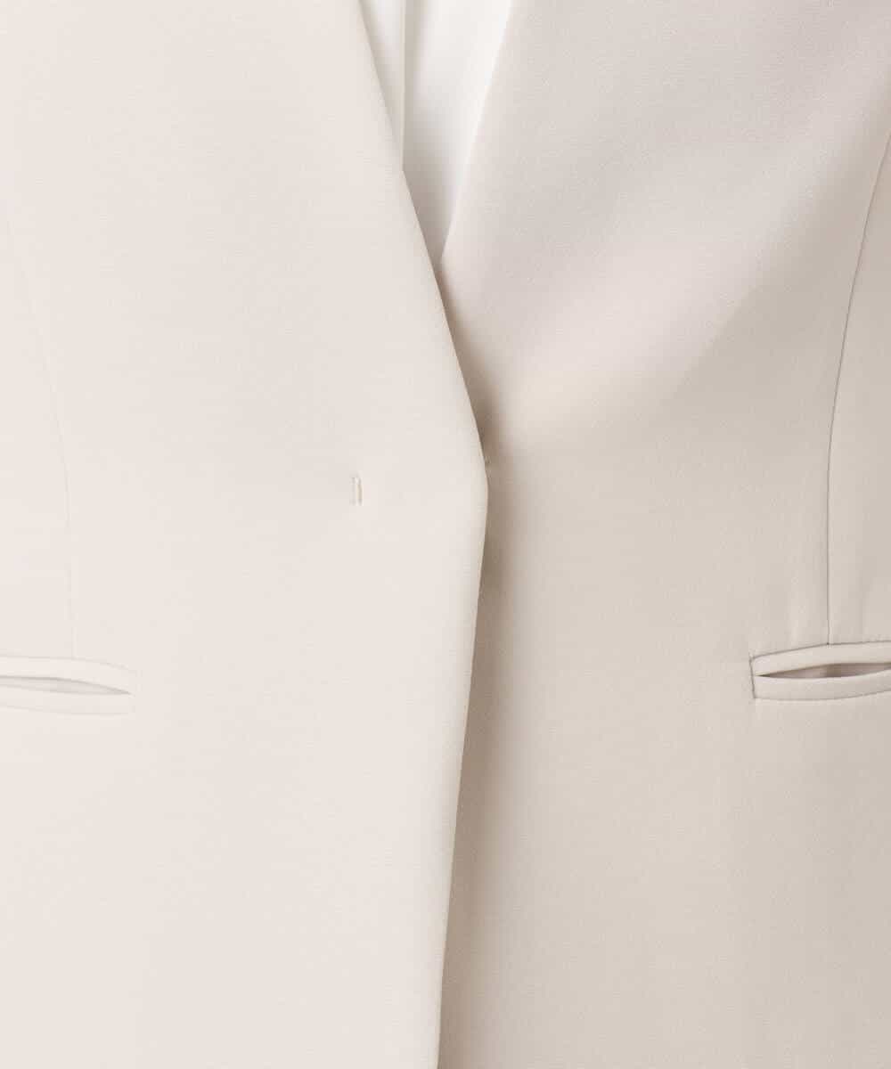 FIDFD10130 OFUON le MK(オフオン　ル　エムケー) [セットアップ対応]ライトラブルクロス カラーレスジャケット/洗える/WEB限定サイズあり ベージュ