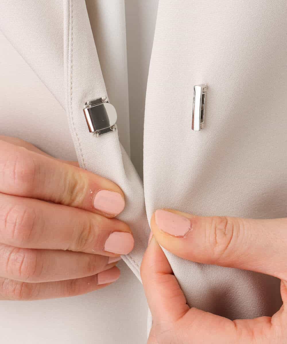 FIDFD10130 OFUON le MK(オフオン　ル　エムケー) [セットアップ対応]ライトラブルクロス カラーレスジャケット/洗える/WEB限定サイズあり ベージュ