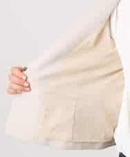 FIDFD10130 OFUON le MK(オフオン　ル　エムケー) [セットアップ対応]ライトラブルクロス カラーレスジャケット/洗える/WEB限定サイズあり ベージュ