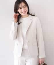 FIDFD11130 OFUON le MK(オフオン　ル　エムケー) [セットアップ対応]ライトラブルクロス テーラードジャケット/洗える/WEB限定サイズあり ベージュ