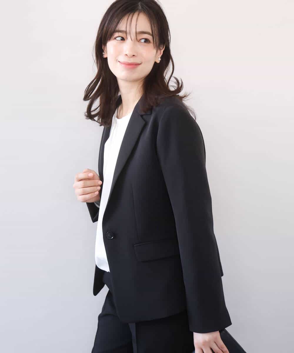 FIDFD11130 OFUON le MK(オフオン　ル　エムケー) [セットアップ対応]ライトラブルクロス テーラードジャケット/洗える/WEB限定サイズあり ベージュ