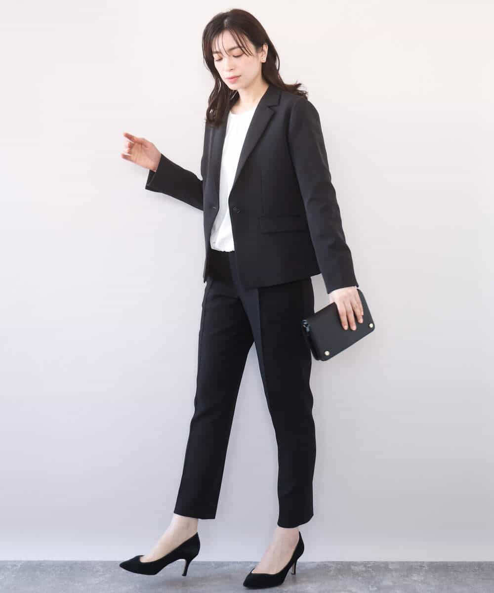 FIDFD11130 OFUON le MK(オフオン　ル　エムケー) [セットアップ対応]ライトラブルクロス テーラードジャケット/洗える/WEB限定サイズあり ベージュ