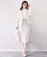 FIDFD11130 OFUON le MK(オフオン　ル　エムケー) [セットアップ対応]ライトラブルクロス テーラードジャケット/洗える/WEB限定サイズあり ベージュ