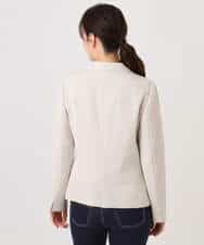 FIDFD11130 OFUON le MK(オフオン　ル　エムケー) [セットアップ対応]ライトラブルクロス テーラードジャケット/洗える/WEB限定サイズあり ベージュ