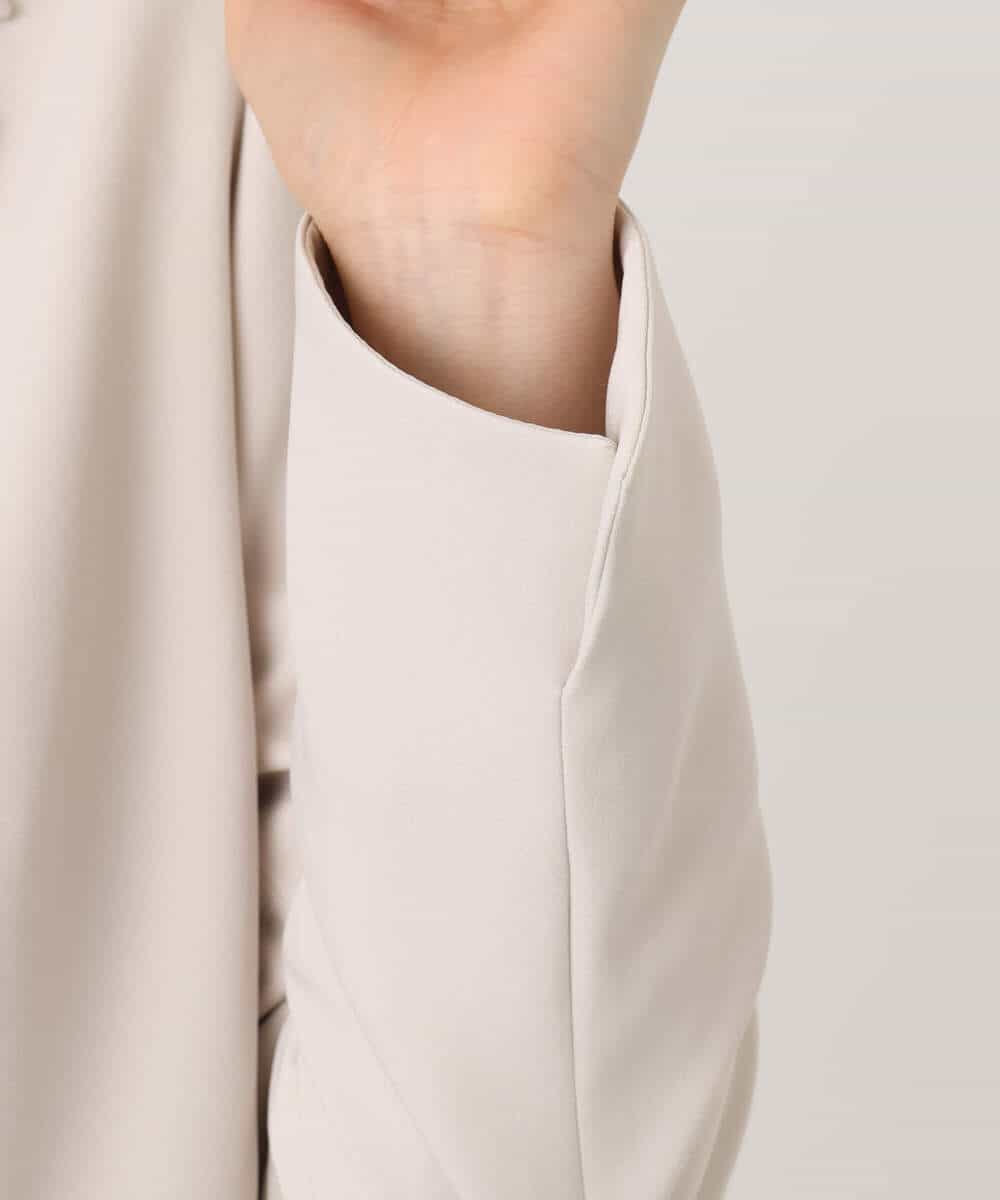 FIDFD11130 OFUON le MK(オフオン　ル　エムケー) [セットアップ対応]ライトラブルクロス テーラードジャケット/洗える/WEB限定サイズあり ベージュ