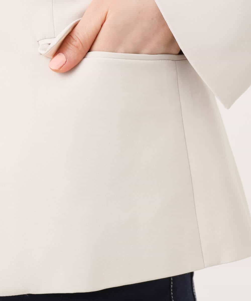 FIDFD11130 OFUON le MK(オフオン　ル　エムケー) [セットアップ対応]ライトラブルクロス テーラードジャケット/洗える/WEB限定サイズあり ベージュ