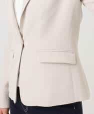 FIDFD11130 OFUON le MK(オフオン　ル　エムケー) [セットアップ対応]ライトラブルクロス テーラードジャケット/洗える/WEB限定サイズあり ベージュ