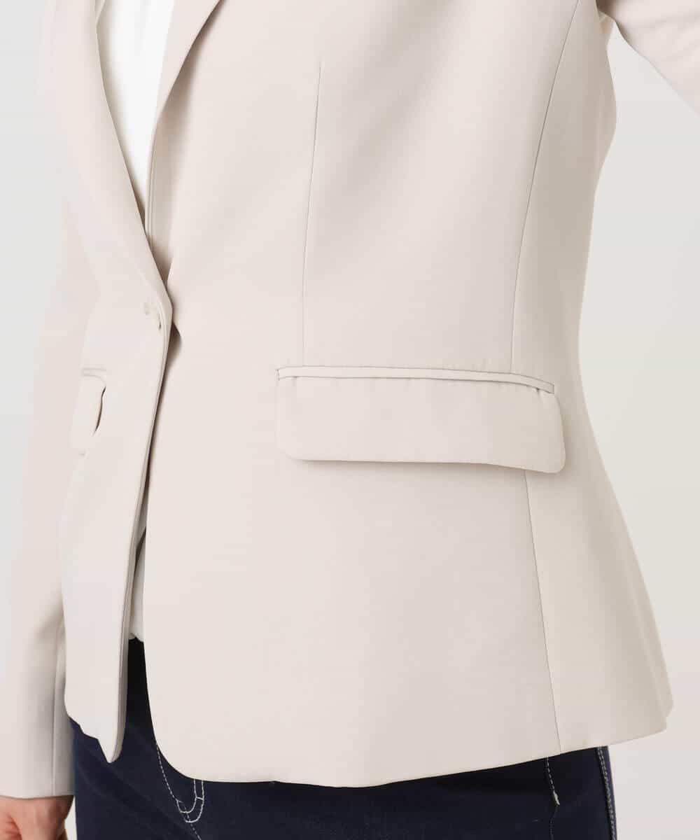 FIDFD11130 OFUON le MK(オフオン　ル　エムケー) [セットアップ対応]ライトラブルクロス テーラードジャケット/洗える/WEB限定サイズあり ベージュ