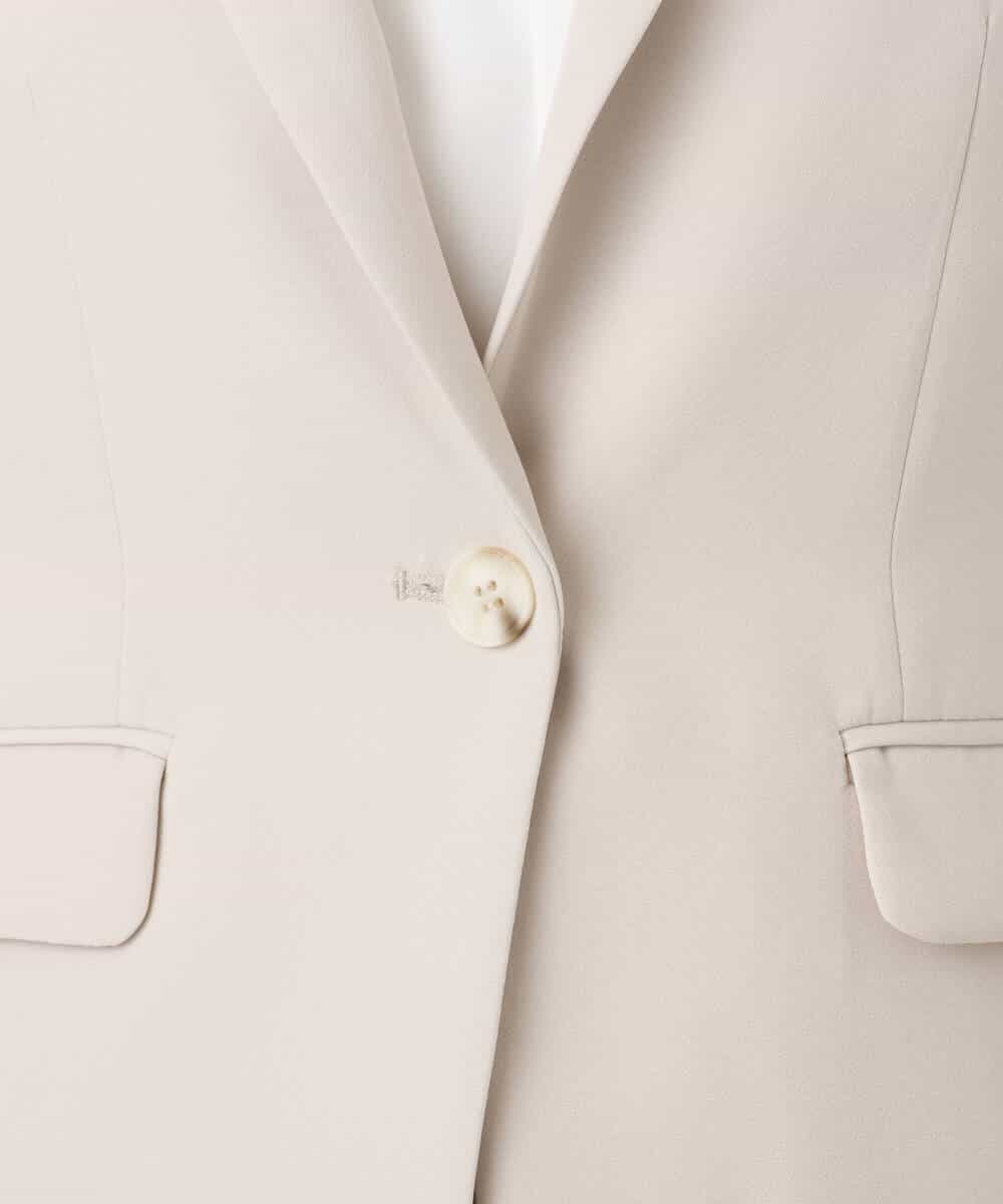 FIDFD11130 OFUON le MK(オフオン　ル　エムケー) [セットアップ対応]ライトラブルクロス テーラードジャケット/洗える/WEB限定サイズあり ベージュ