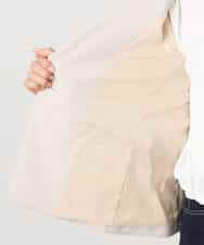 FIDFD11130 OFUON le MK(オフオン　ル　エムケー) [セットアップ対応]ライトラブルクロス テーラードジャケット/洗える/WEB限定サイズあり ベージュ