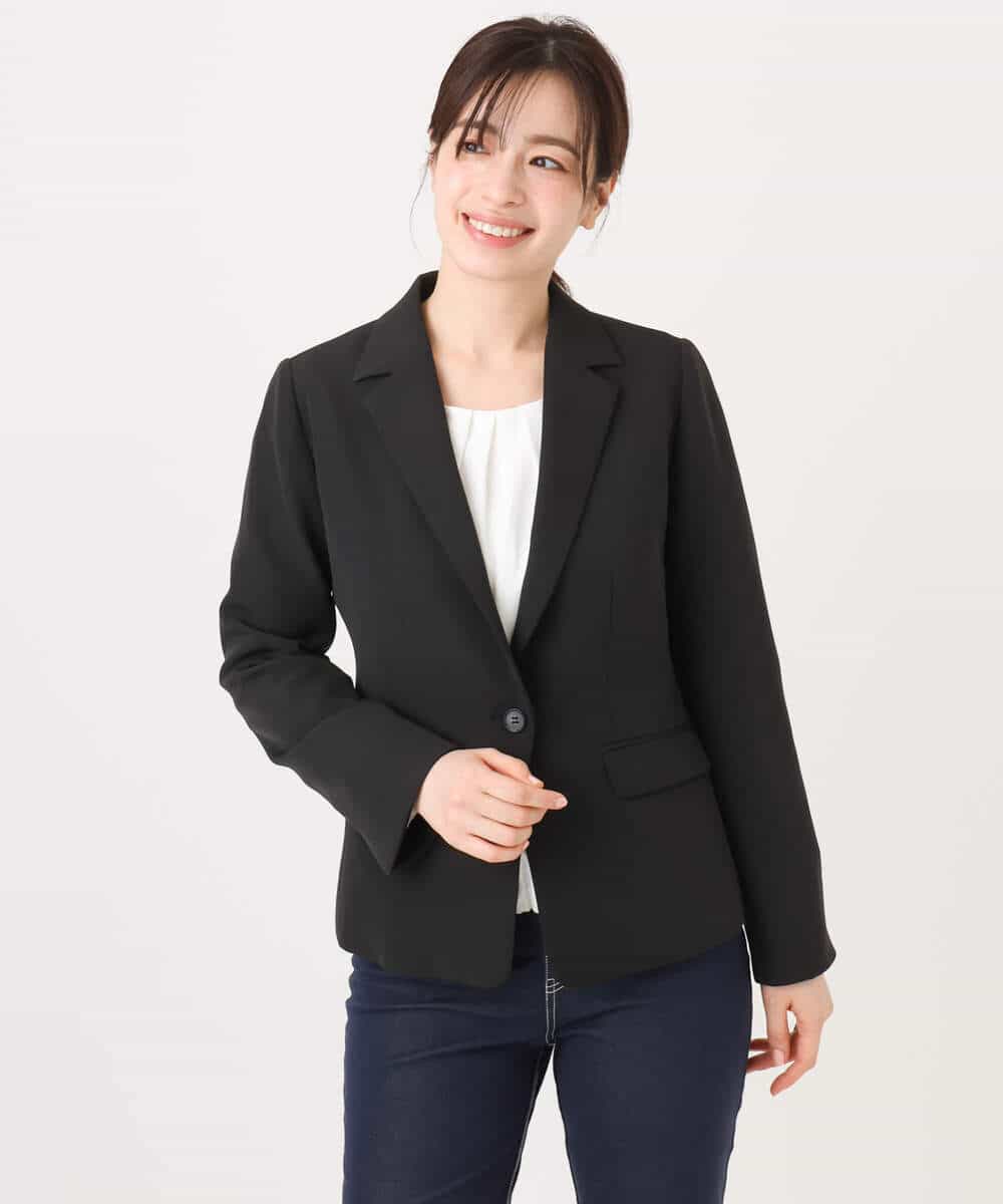 FIDFD11130 OFUON le MK(オフオン　ル　エムケー) [セットアップ対応]ライトラブルクロス テーラードジャケット/洗える/WEB限定サイズあり ベージュ