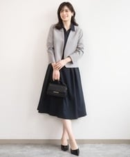 FIDGA30110 OFUON le MK(オフオン　ル　エムケー) [セットアップ対応]カラーレスジャケット/洗える グレー