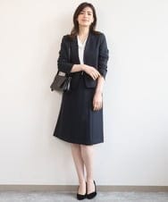 FIDGA30110 OFUON le MK(オフオン　ル　エムケー) [セットアップ対応]カラーレスジャケット/洗える グレー