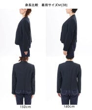 FIDGA30110 OFUON le MK(オフオン　ル　エムケー) [セットアップ対応]カラーレスジャケット/洗える グレー