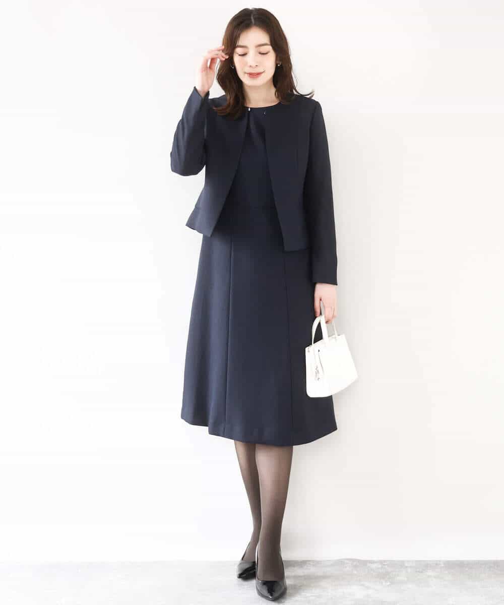 FIDJA51110 OFUON le MK(オフオン　ル　エムケー) [セットアップ対応]ノーカラージャケット/洗える/WEB限定サイズあり ベージュ