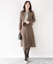 FIDJA51110 OFUON le MK(オフオン　ル　エムケー) [セットアップ対応]ノーカラージャケット/洗える/WEB限定サイズあり ベージュ