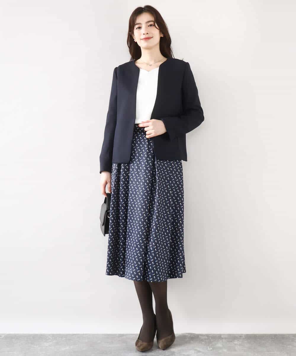 FIDJA52110 OFUON le MK(オフオン　ル　エムケー) [セットアップ対応]カラーレスジャケット/洗える/WEB限定サイズあり ベージュ