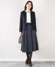 FIDJA52110 OFUON le MK(オフオン　ル　エムケー) [セットアップ対応]カラーレスジャケット/洗える/WEB限定サイズあり ベージュ