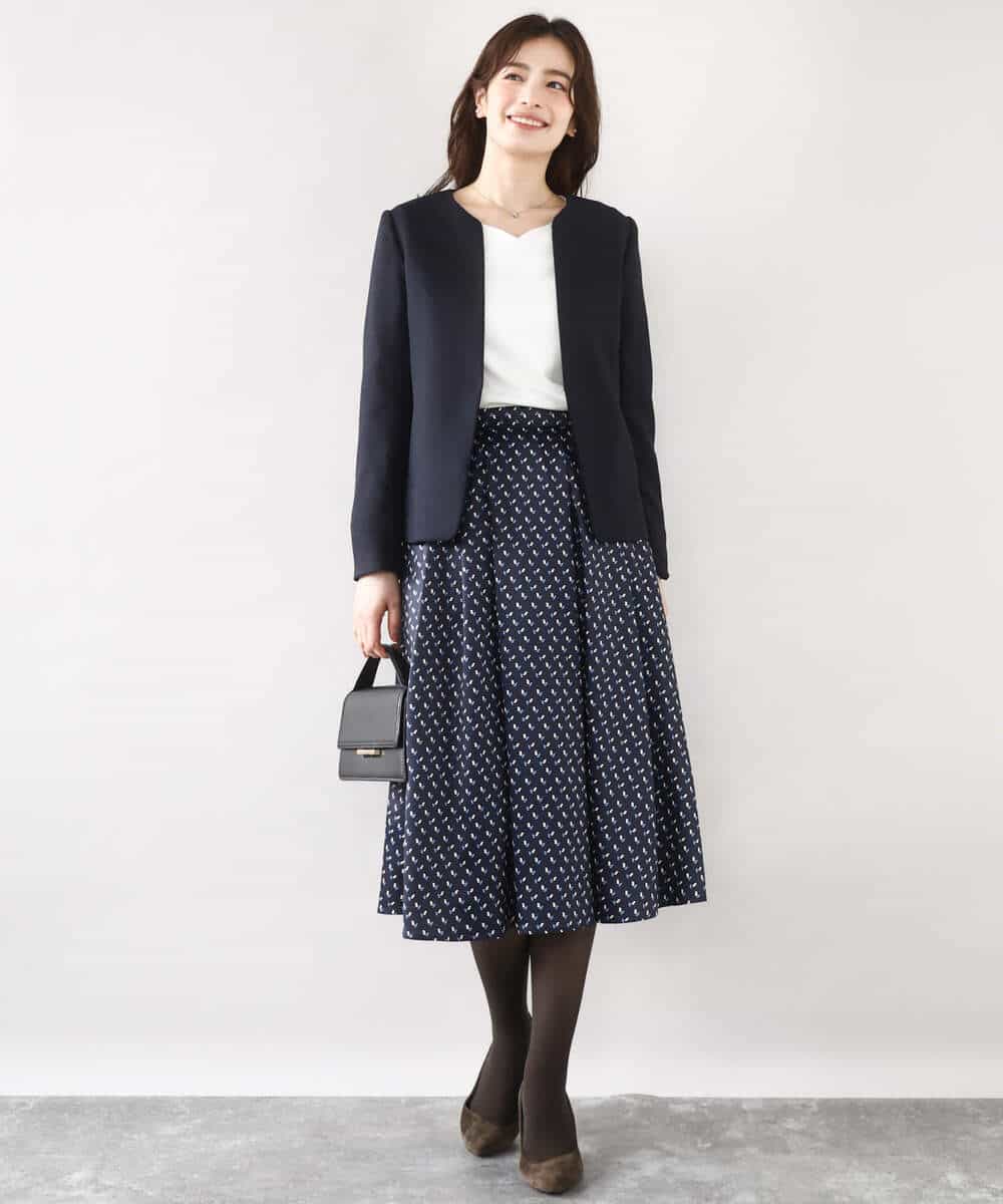 FIDJA52110 OFUON le MK(オフオン　ル　エムケー) [セットアップ対応]カラーレスジャケット/洗える/WEB限定サイズあり ベージュ