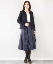 FIDJA52110 OFUON le MK(オフオン　ル　エムケー) [セットアップ対応]カラーレスジャケット/洗える/WEB限定サイズあり ベージュ