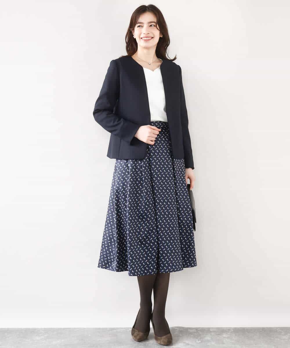 FIDJA52110 OFUON le MK(オフオン　ル　エムケー) [セットアップ対応]カラーレスジャケット/洗える/WEB限定サイズあり ベージュ