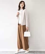 FIDJA52110 OFUON le MK(オフオン　ル　エムケー) [セットアップ対応]カラーレスジャケット/洗える/WEB限定サイズあり ベージュ