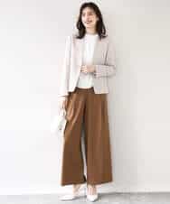 FIDJA52110 OFUON le MK(オフオン　ル　エムケー) [セットアップ対応]カラーレスジャケット/洗える/WEB限定サイズあり ベージュ