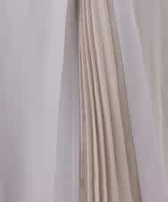 FIEDD20120 OFUON le MK(オフオン ル エムケー) シフォンプリーツデザインワンピース/洗える/WEB限定サイズあり グレイッシュブルー