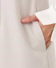 FIEDD21120 OFUON le MK(オフオン ル エムケー) サイドパール調釦デザインVネックジャンパースカート/洗える/WEB限定サイズあり ベージュ