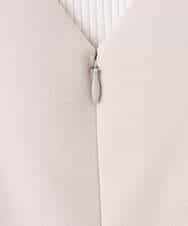 FIEDD21120 OFUON le MK(オフオン ル エムケー) サイドパール調釦デザインVネックジャンパースカート/洗える/WEB限定サイズあり ベージュ