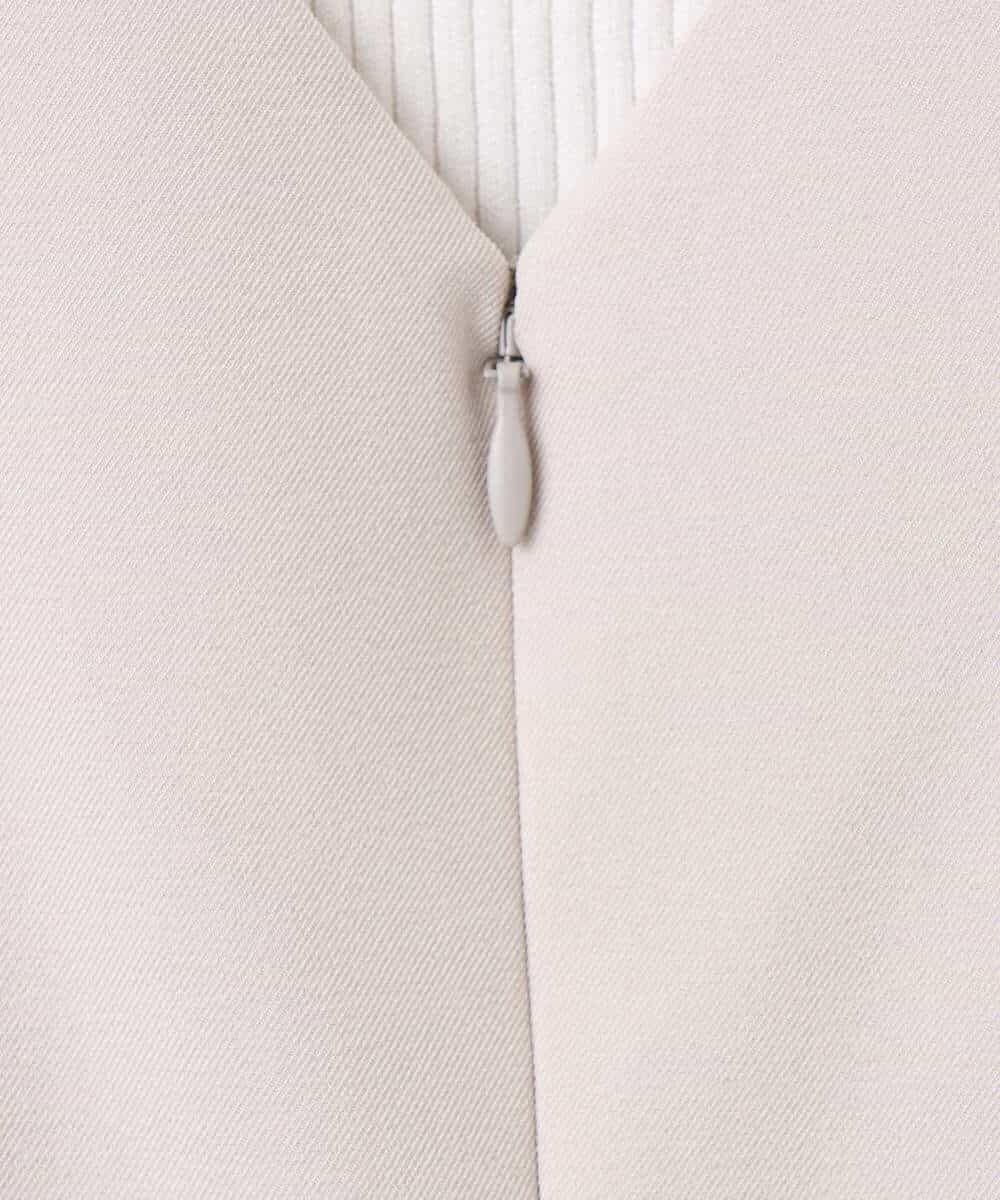 FIEDD21120 OFUON le MK(オフオン ル エムケー) サイドパール調釦デザインVネックジャンパースカート/洗える/WEB限定サイズあり ベージュ