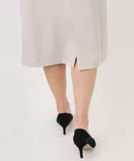 FIEDD21120 OFUON le MK(オフオン ル エムケー) サイドパール調釦デザインVネックジャンパースカート/洗える/WEB限定サイズあり ベージュ