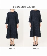 FIEFD03120 OFUON le MK(オフオン　ル　エムケー) [セットアップ対応]ツイードデザインワンピース/WEB限定 ライトグレー