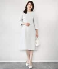 FIEFD03120 OFUON le MK(オフオン　ル　エムケー) [セットアップ対応]ツイードデザインワンピース/WEB限定 ライトグレー