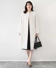 FIEFD03120 OFUON le MK(オフオン　ル　エムケー) [セットアップ対応]ツイードデザインワンピース/WEB限定 ライトグレー