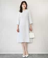 FIEFD03120 OFUON le MK(オフオン　ル　エムケー) [セットアップ対応]ツイードデザインワンピース/WEB限定 ライトグレー