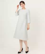 FIEFD03120 OFUON le MK(オフオン　ル　エムケー) [セットアップ対応]ツイードデザインワンピース/WEB限定 ライトグレー