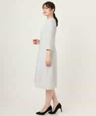 FIEFD03120 OFUON le MK(オフオン　ル　エムケー) [セットアップ対応]ツイードデザインワンピース/WEB限定 ライトグレー