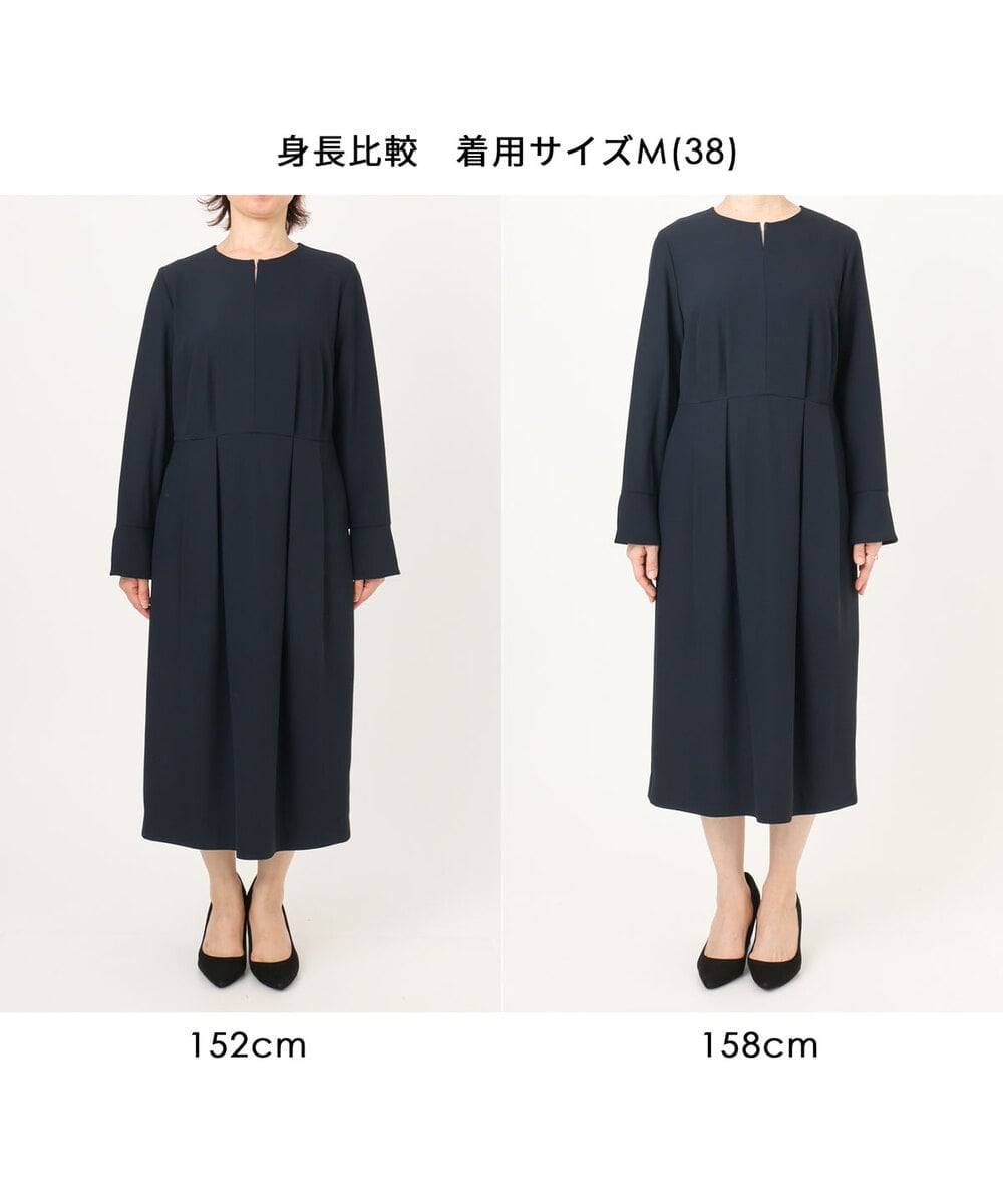 FIEFD05110 OFUON le MK(オフオン　ル　エムケー) ウエストタックワンピース/洗える/WEB限定サイズあり アイボリー